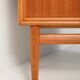 Scandinavian highboard sideboard, 1950s/60s, oak & teak, three doors