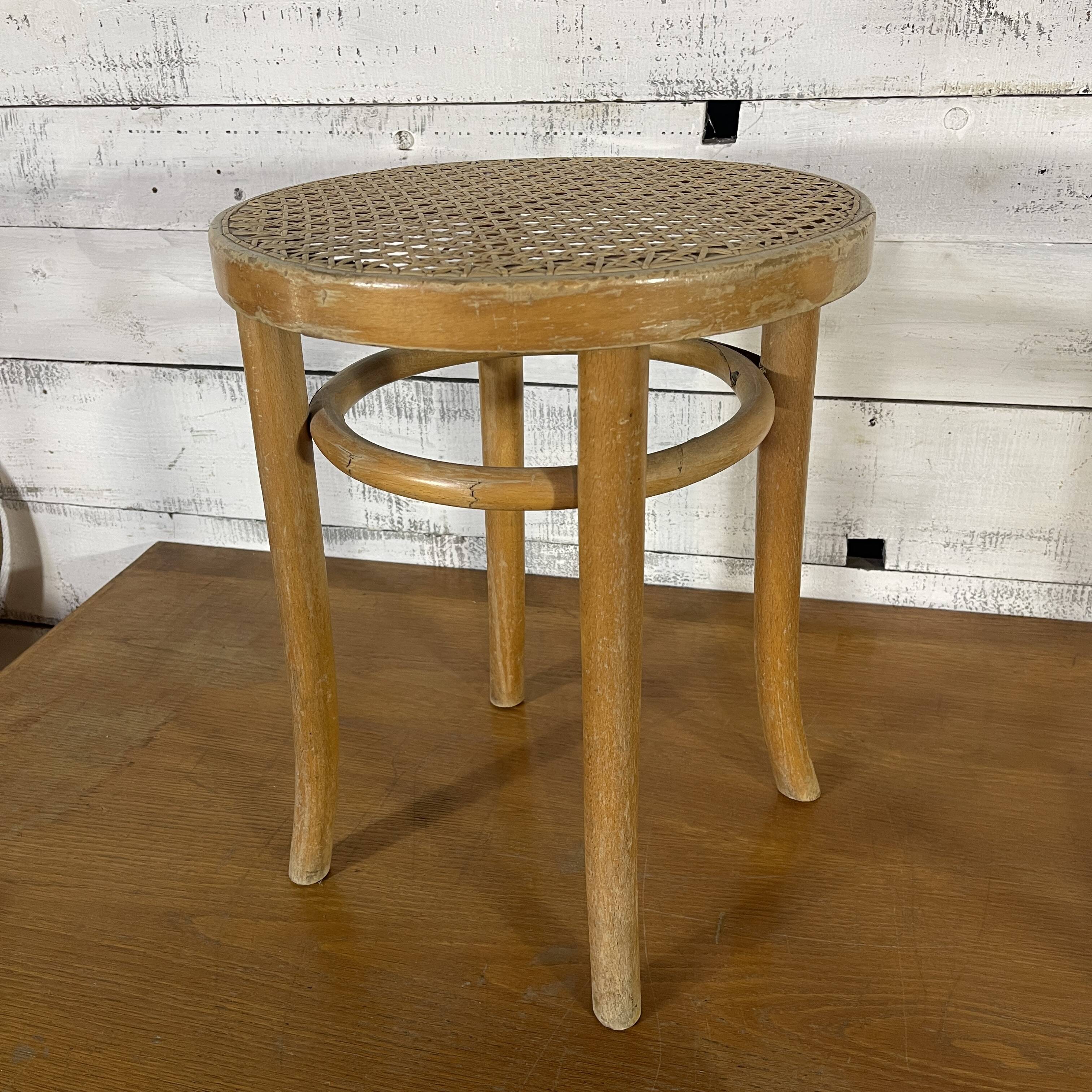 Vintage cane stool