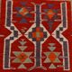 3x10 Red & Orange Tribal Kilim Runner Rug 93x308Cm SK 34615