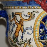 Cache-pot "poséidon" de faïence de Gien