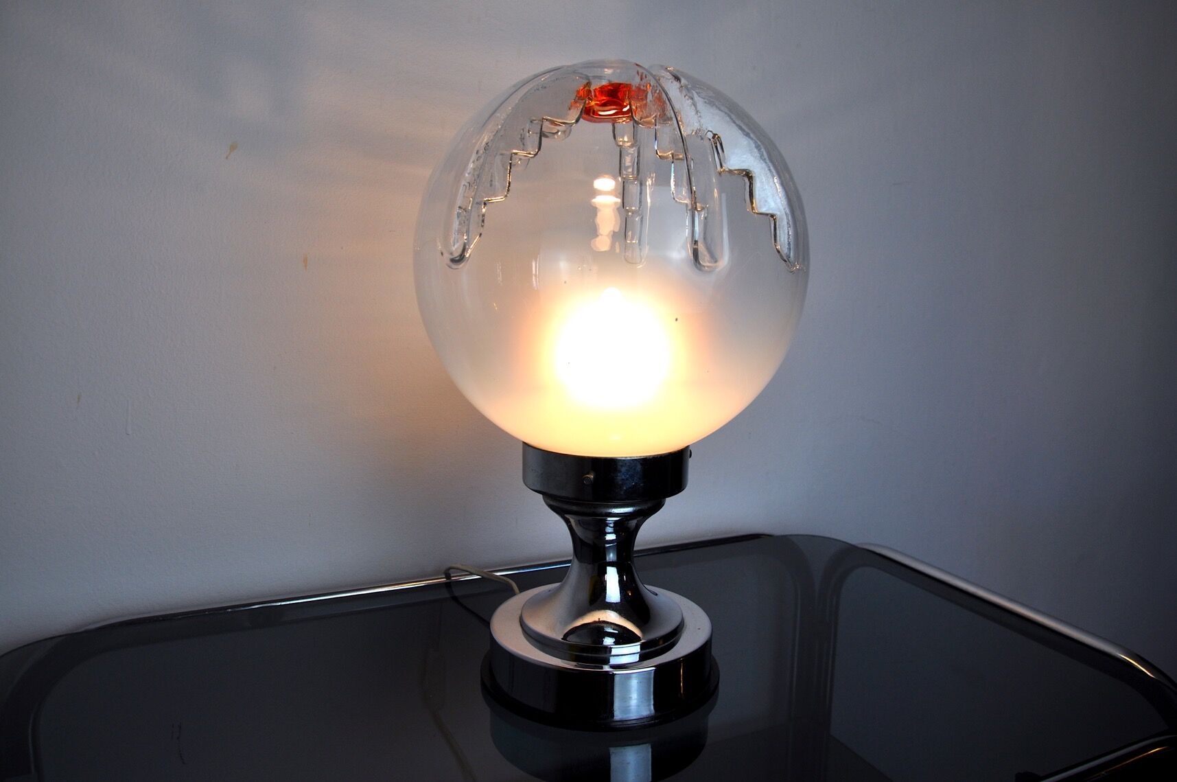 Lamp Mazzega xxl Bicolore, Murano, Italy, 1970