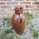 Old Large Jug in Brown Glazed Stoneware H 42 cm