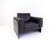Fauteuil lounge en cuir Matteo Grassi Korium KM 3/1 par Tito Agnoli, 1980