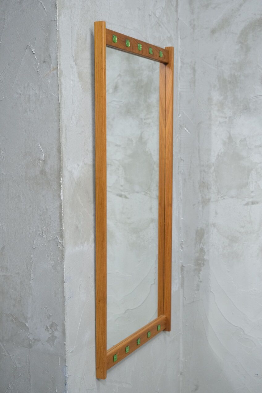 Mid-century swedish teak wall mirror from Fröseke ab, 1960s