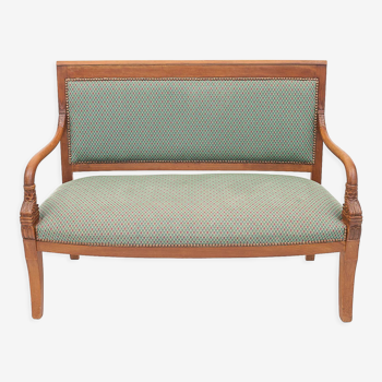 Fabric carved bench, 1930