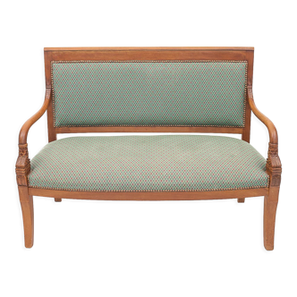 Fabric carved bench, 1930
