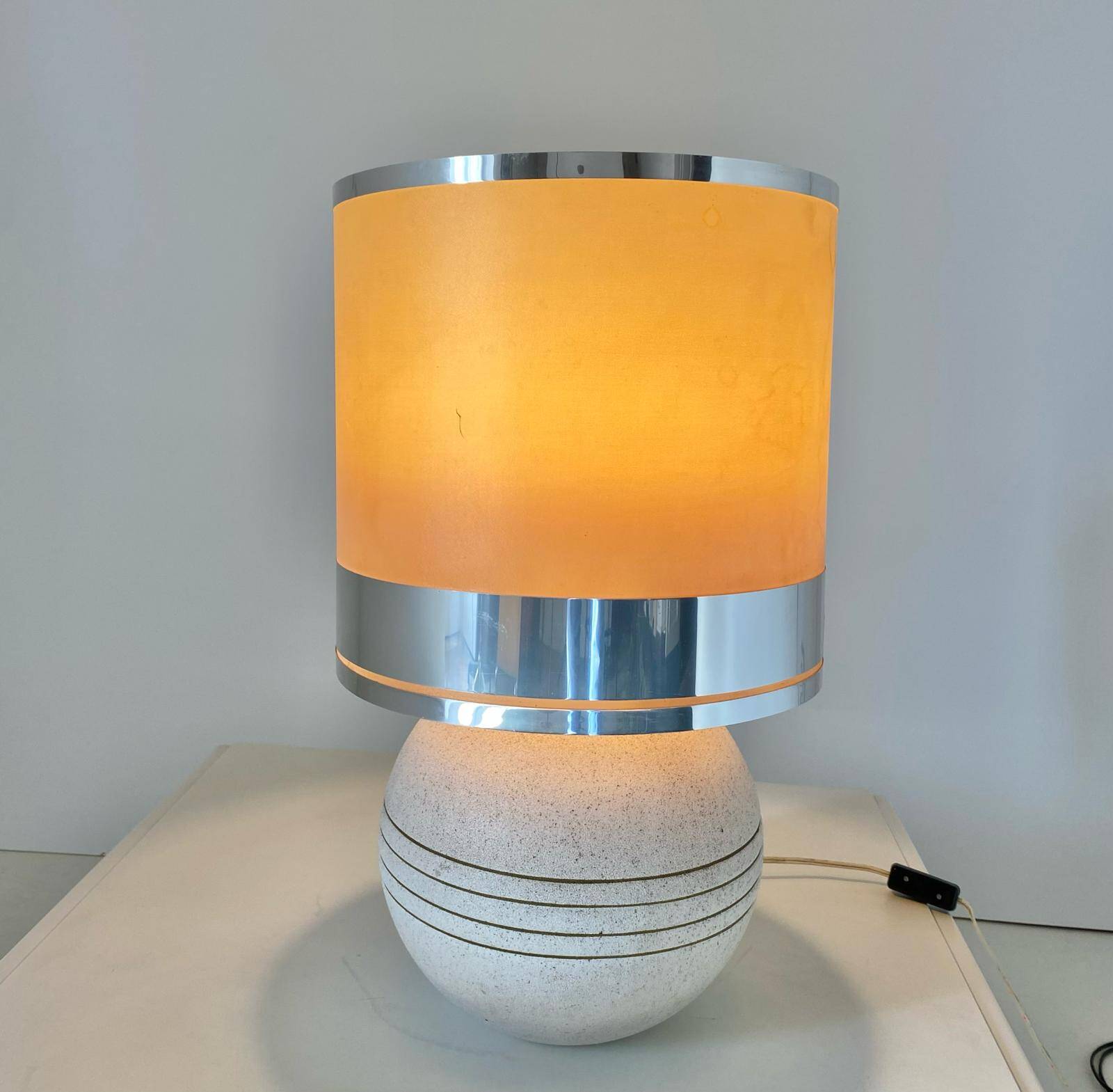 Ceramic table lamp, Italy 1970s