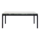 1960s Square Coffee Table with a Green Marble Top
