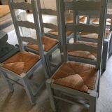 Set of 8 country style chairs