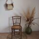 Wooden chair with cane seat