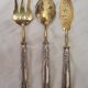 Silver serving cutlery for petits fours