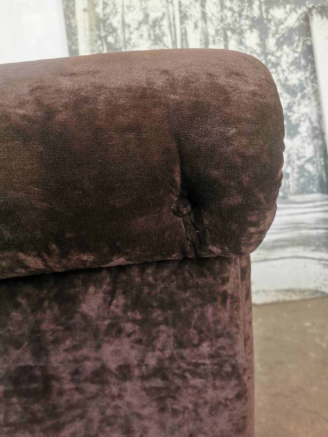 Pair of velvet armchairs from the 70s/80s