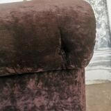 Pair of velvet armchairs from the 70s/80s