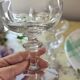 Set of 6 crystal champagne glasses