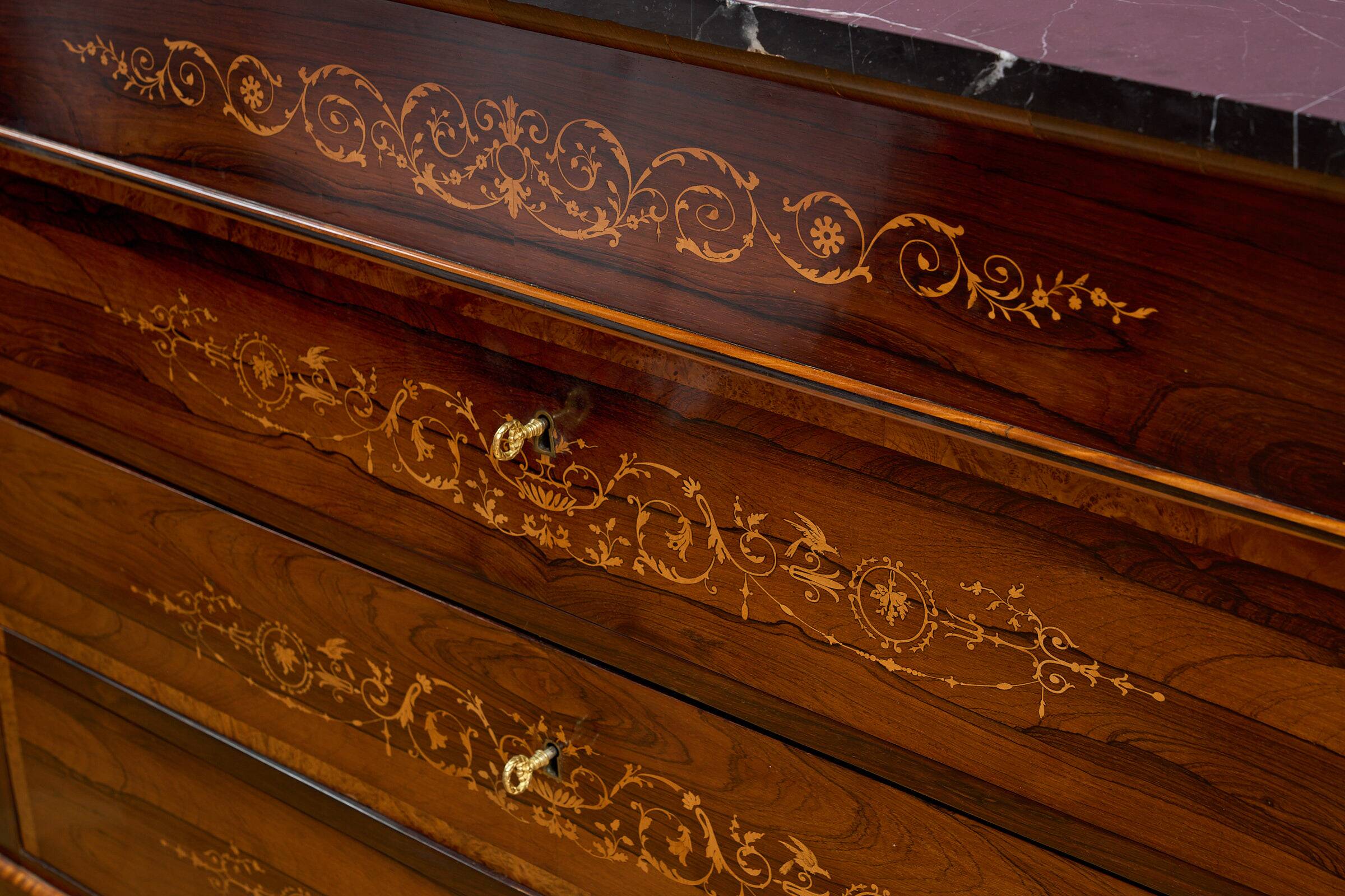 Original English walnut sideboard