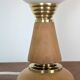 Lampe bois et opaline