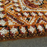 Orange geometric carpet