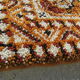 Orange geometric carpet