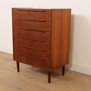 Vintage Danish chest of drawers | Teak | 6 drawers | 100 cm