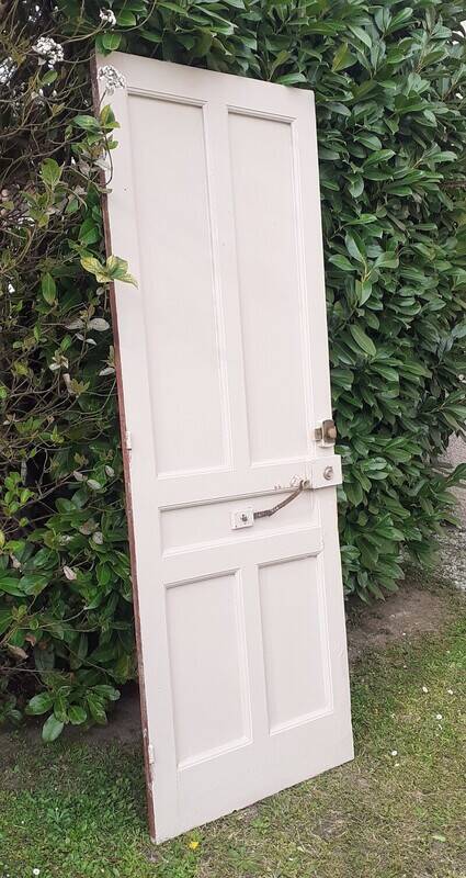 Old exterior entrance door solid H225xW86cm solid wood