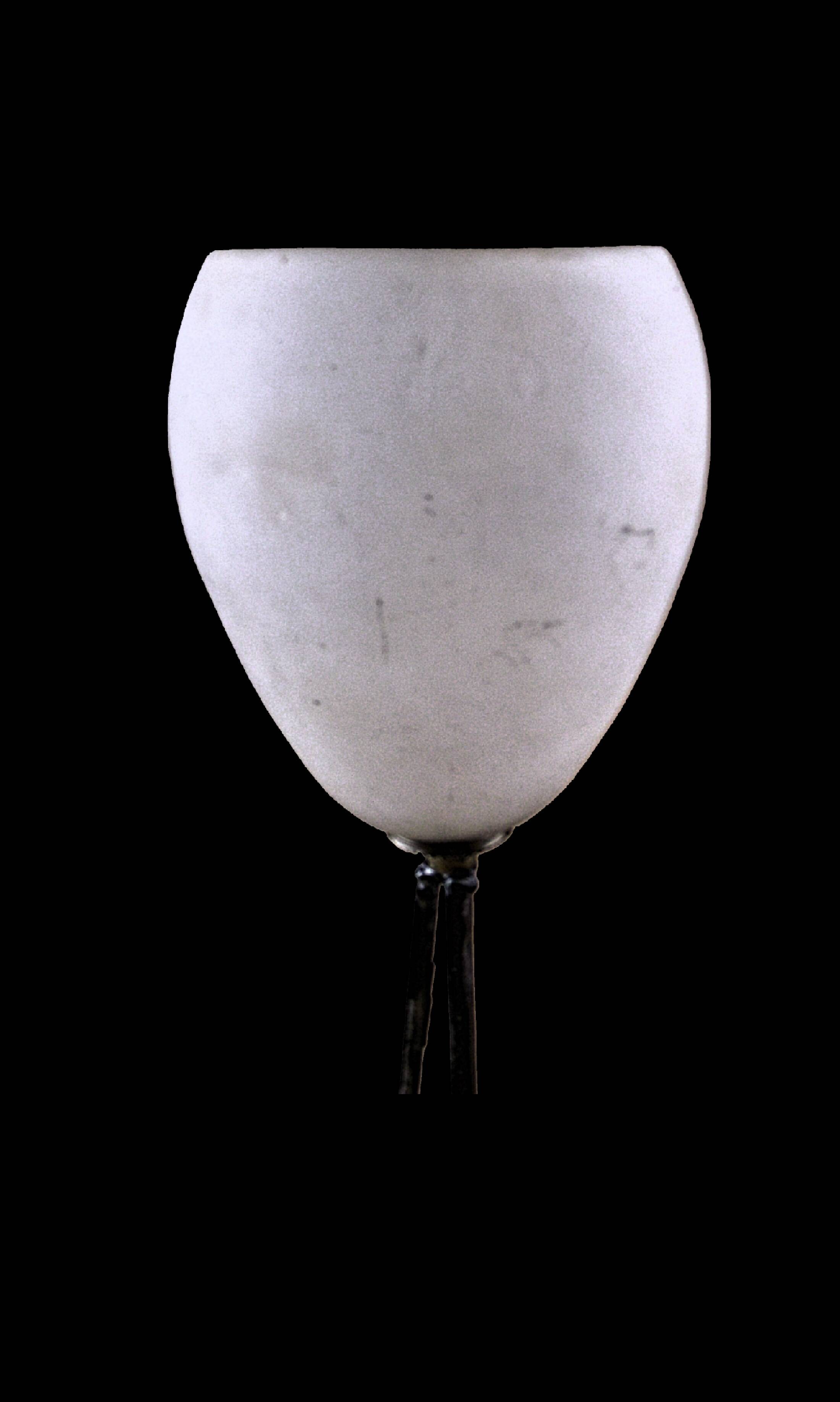 Art deco glass lamp by degue