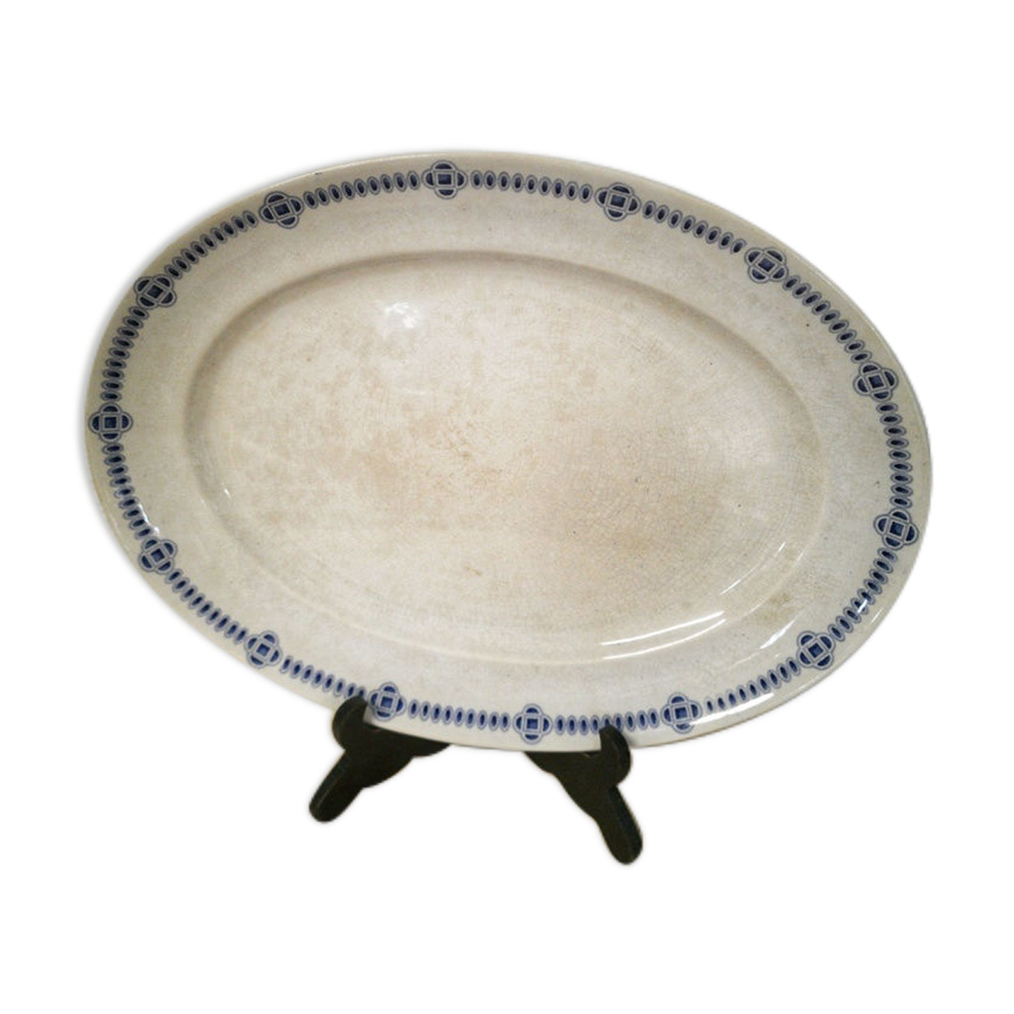 Creil and Montereau oval dish - Dublin service