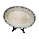 Plat ovale Creil et Montereau service Dublin