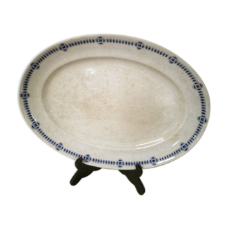 Creil and Montereau oval dish - Dublin service