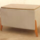 Vintage leatherette stool or laundry basket, 1980s, Czechoslovakia