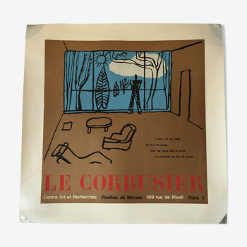 Le Corbusier, Paris 1966 exhibition poster