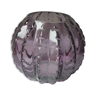 Vase boule photophore en verre mauve