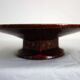 Louis Dage red and gold fruit bowl, 1920s/1930s