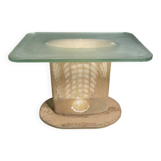 French 1950's  illuminated side table