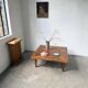 1940 marquetry oak coffee table
