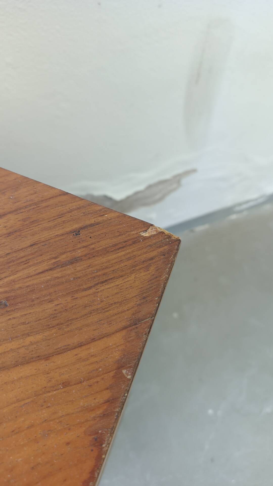 Bar d'angle placage teck