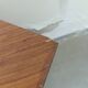 Bar d'angle placage teck