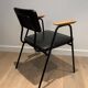 Paire de fauteuils laqués noirs modèle "M" de Pierre Guariche, vers 1950