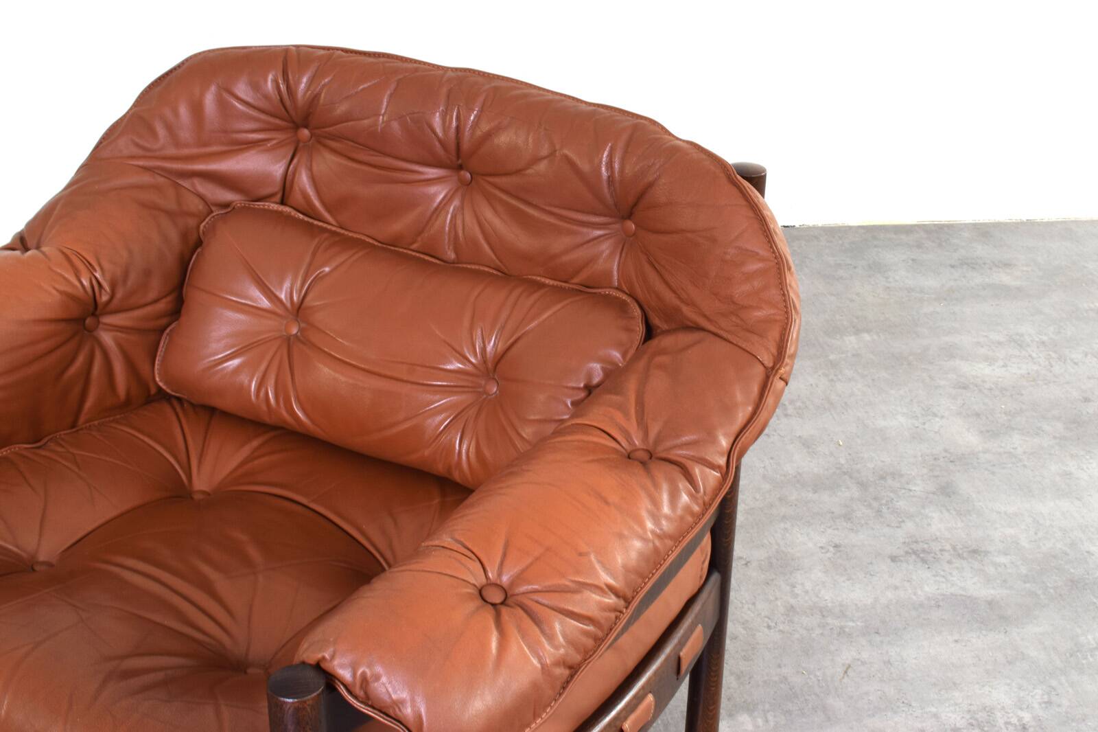 Mid-Century Oak & Leather Armchairs by Arne Norell for Coja, 1960s, Set 4