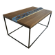 Walnut straw coffee table