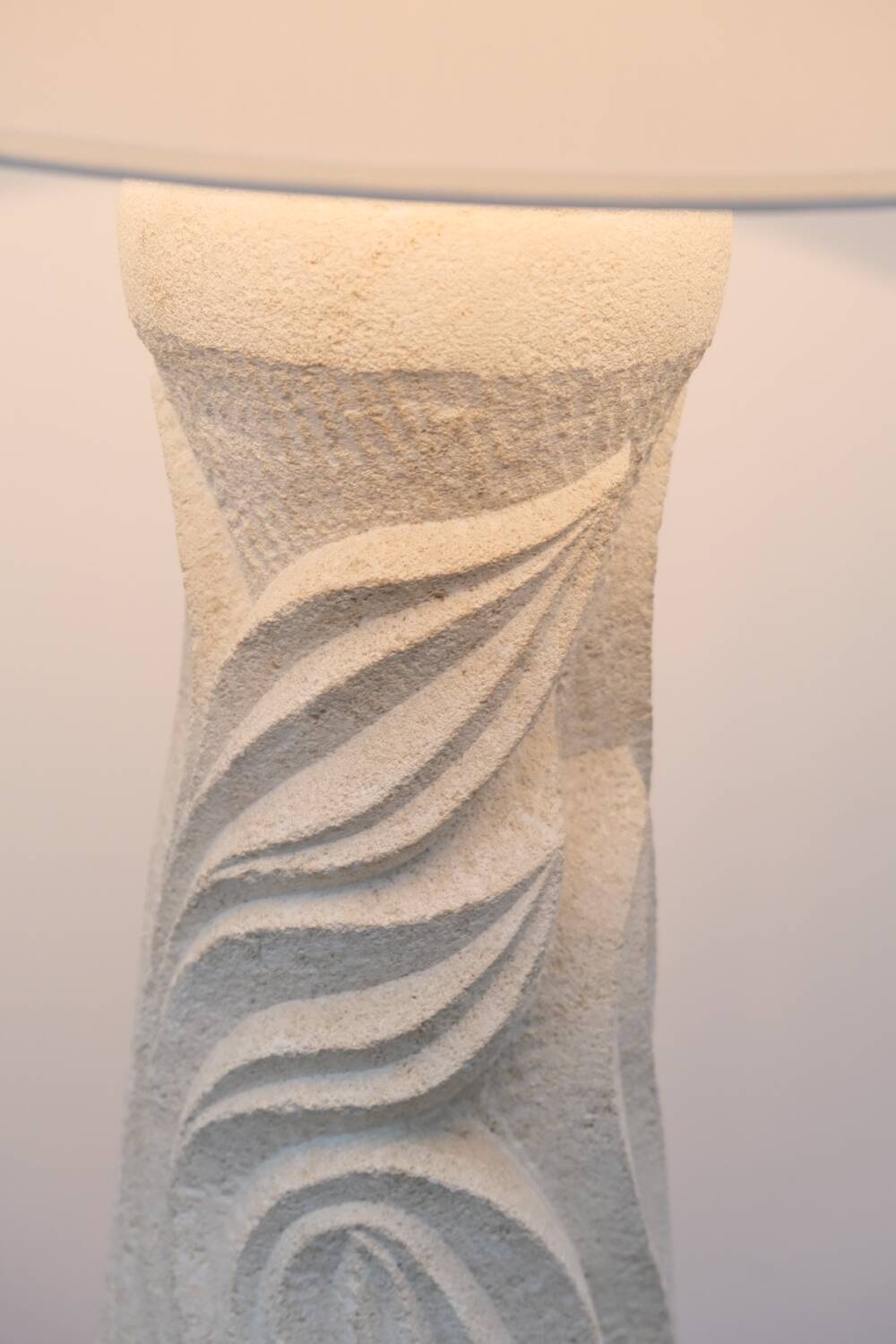 Stone lamp from the Gard region in the style of Albert Tormos, 1970