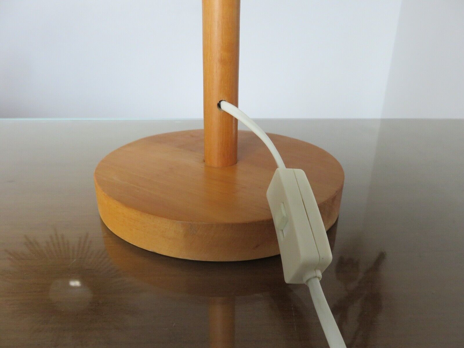 Scandinavian wooden lamp Denmark 1980