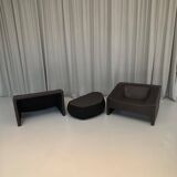 Malmo Leather Set by Patricia Urquiola for Moroso, Italy, 2000s, Set of 3