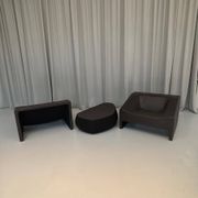 Malmo Leather Set by Patricia Urquiola for Moroso, Italy, 2000s, Set of 3