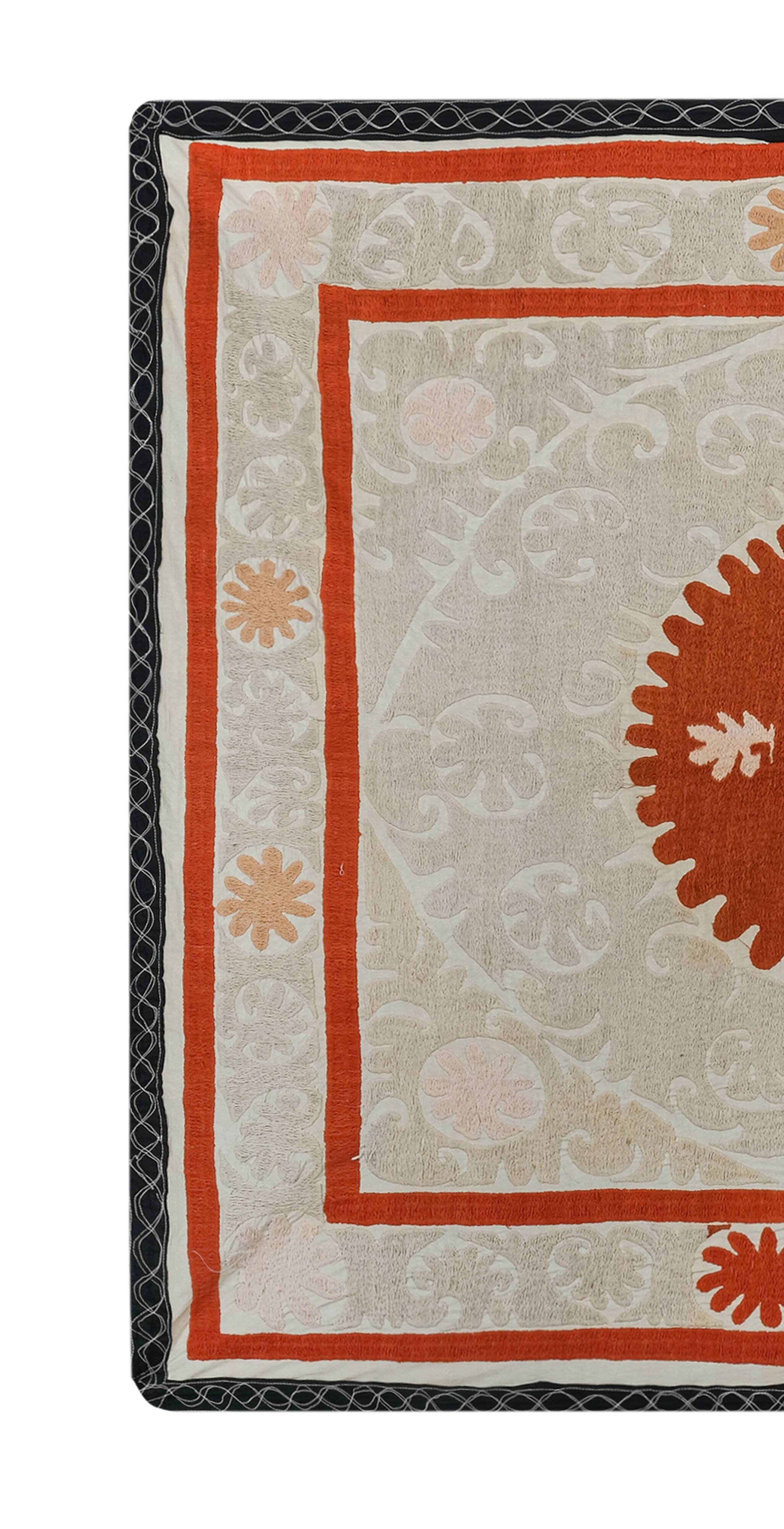 Hand knotted rug, vintage Turkish rug 130x159 cm