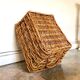 Wicker basket and braided rattan 66 x 47 cm