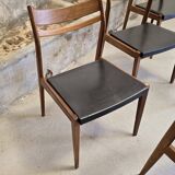 6 Scandinavian style teak chairs 1960