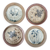 Pyrite stoneware plates