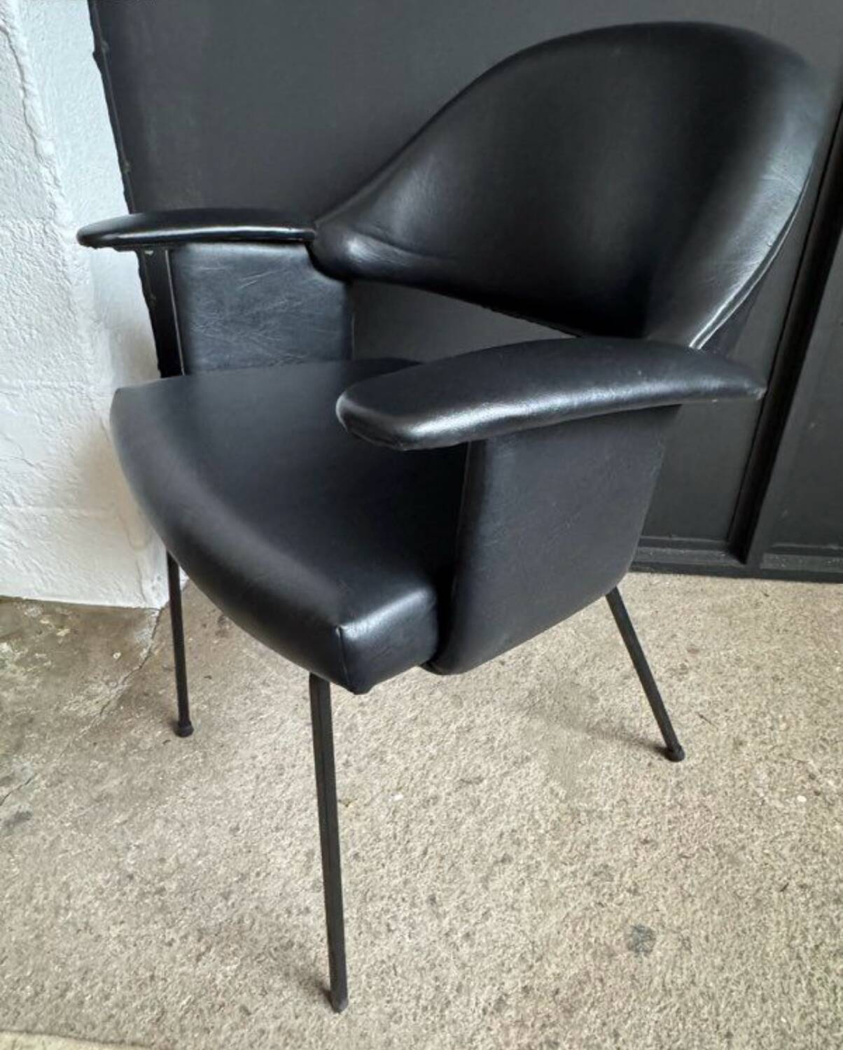 Black armchair from the 1950s