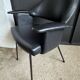 Fauteuil noir années 50