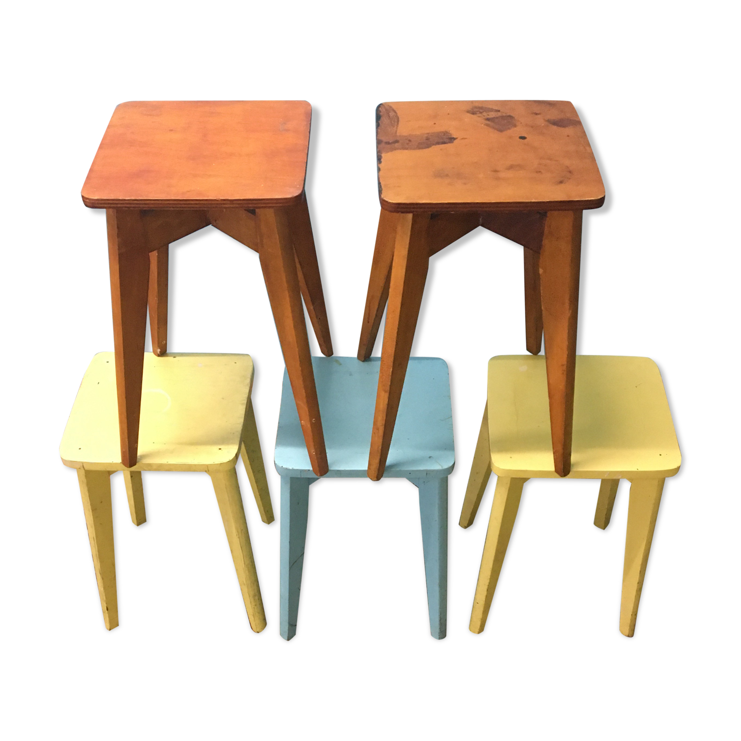Vintage 1950s stool series